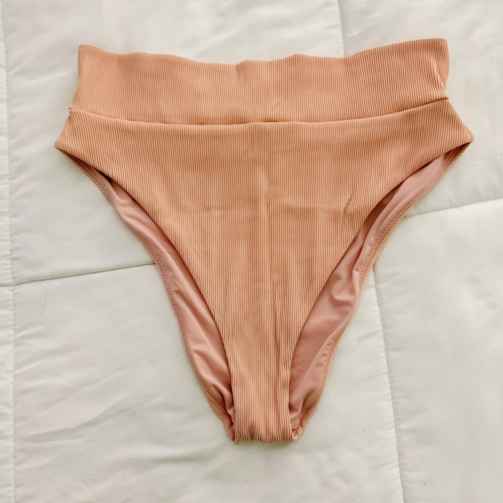 Aerie Ribbed High Waist Cheeky Bikini Bottoms XL